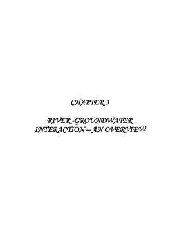 chapter 3 river -groundwater interaction &ndash; an overview