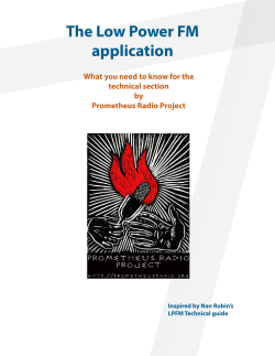 The Low Power FM application