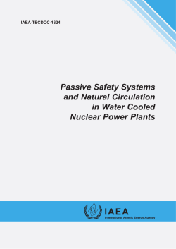 Passive Safety Systems and Natural Circulation in Water Cooled