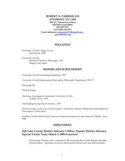 ROBERT N. PARRISH, J.D. ATTORNEY AT LAW Salt Lake County