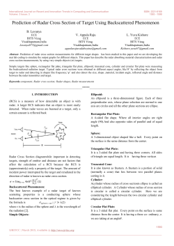 Prediction of Radar Cross Section of Target Using
