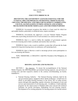 Executive Order No. 90