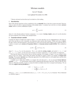 Mixture models - UBC Computer Science