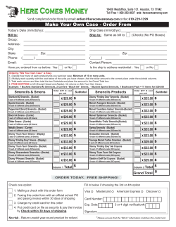 "Mix Your Own Smencils/Smens Case" order form