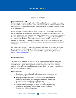 Innovation Strategist Organization Overview Unfortunately, too many