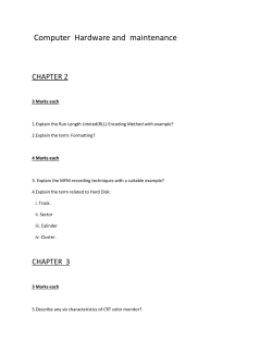 Computer Hardware and maintenance