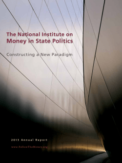 Money in State Politics