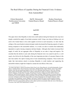 The Real Effects of Liquidity During the Financial Crisis: Evidence