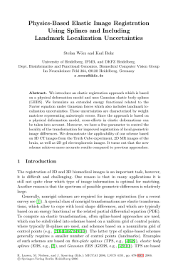 Physics-Based Elastic Image Registration Using