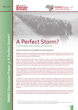 A Perfect Storm? - Regional Mixed Migration Secretariat