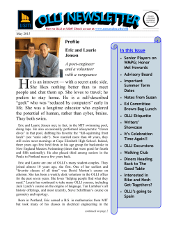OLLI at USM Newsletter May 2015