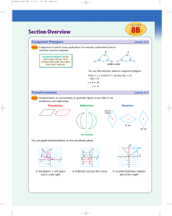 Congruent Polygons Transformations