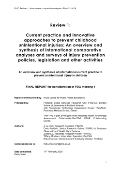 Best practice and innovative approaches to prevent childhood
