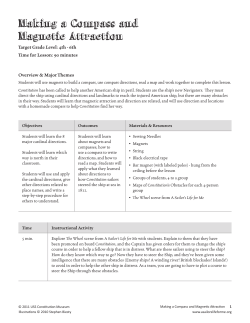 Lesson Plan: Making a Compass and Magnetic Attraction