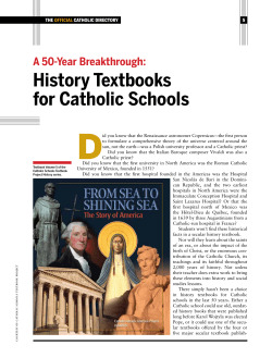 History Textbooks for Catholic Schools