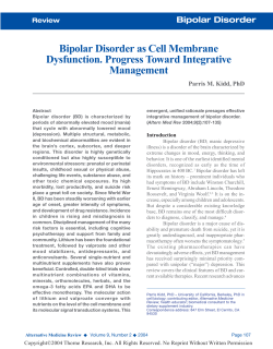 Bipolar Disorder - Dr. Steven Kraskow, DC PA