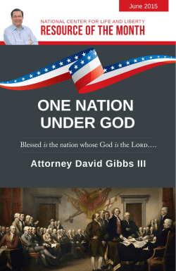 introduction - National Center for Life and Liberty