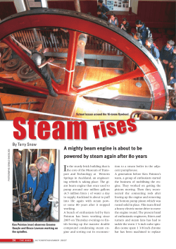A mighty beam engine is about to be powered by steam again after