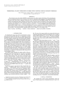 terrestrial planet formation in disks with varying surface density profiles