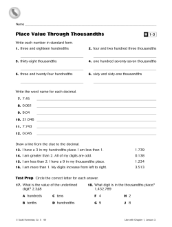 H1-3 Place Value Through Thousandths (p. 8)
