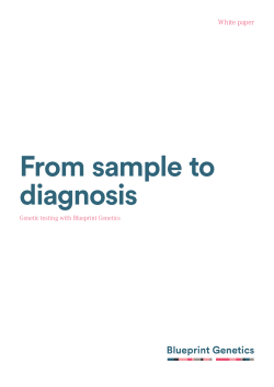 From sample to diagnosis