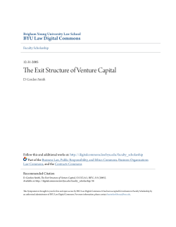 The Exit Structure of Venture Capital