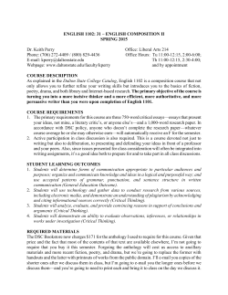 ENGL 1102 - Dalton State College