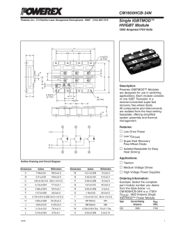 CM1800HCB-34N Single IGBT HVIGBT 1800A 1700V