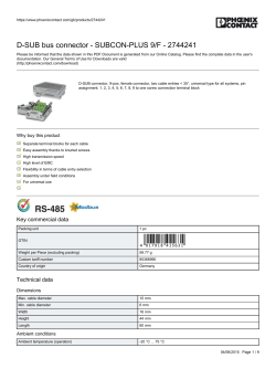 SUBCON-PLUS 9/F - 2744241 - RS Components International