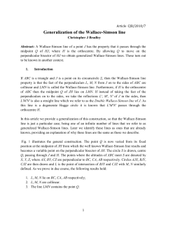 Generalization of the Wallace-Simson line