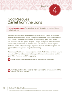 God Rescues Daniel from the Lions
