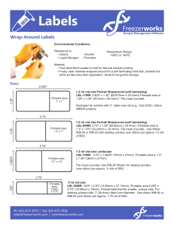 Labels - Freezerworks