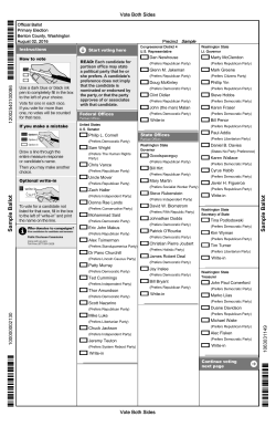 Sample Ballot Sample Ballot