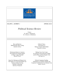 Political Science Review - Savannah State University