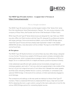 Amazona The HEDD Type 30 studiomonitors