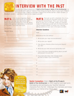 INTERVIEW WITH THE PAST