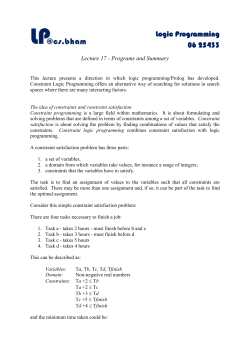 Lecture 3 &ndash; Summary