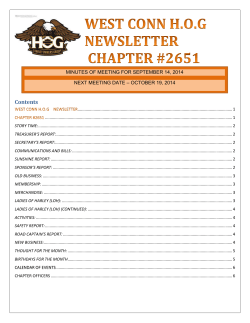 Contents - West Conn Hog