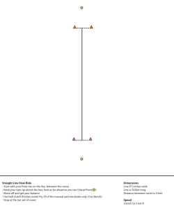 Straight Line Slow Ride - Start with your front tire on the line