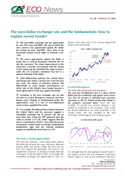 The euro/dollar exchange rate and the fundamentals: how to explain