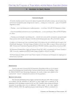 Access to safe water