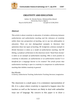creativity and education