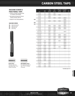 carbon steel taps