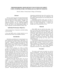 thermoforming high density polyethylene