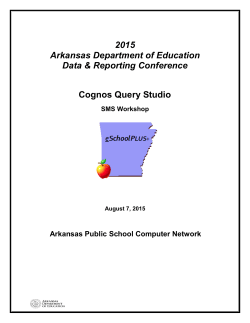 cognos 8 query studio