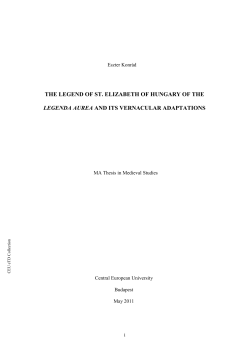 the legend of st. elizabeth of hungary of the