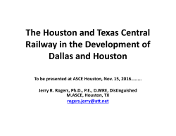The Houston and Texas Central Railway of Dallas and Houston