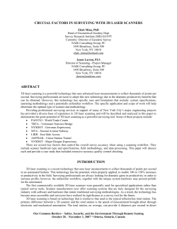 crucial factors in surveying with 3d laser scanners