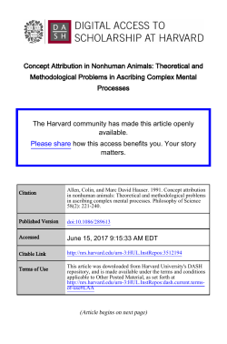 Concept Attribution in Nonhuman Animals