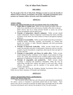 City Charter - City of Allen Park